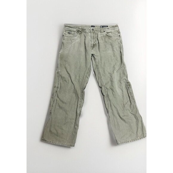 Kuhl Outkast Utility Pants Hiking Work 34x30 Patina Dye Cotton Canvas Khaki Tan - Picture 2 of 11